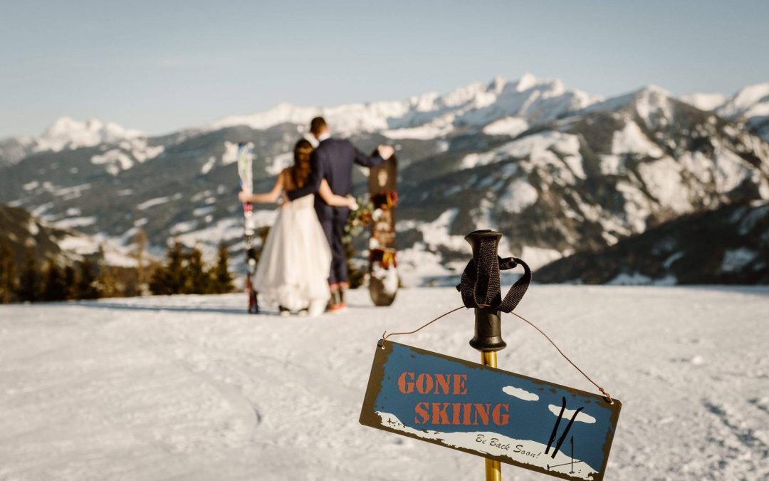 Skiing & snowboarding at Zell am See wedding