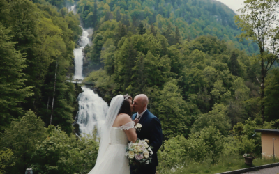 Giessbach Wedding at one of Switzerland’s Most Spectacular Waterfalls
